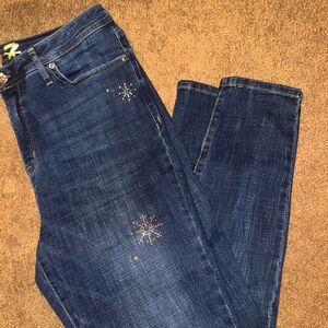 Women’s Seven 7 Rhinestone Denim Jeans Size 16